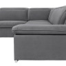 DARBY 2F BRW Corner Sofa Bed Grey