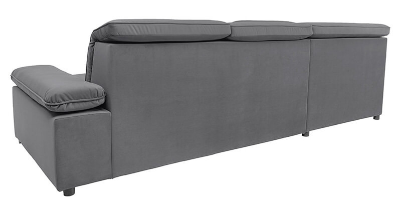 DARBY 2F BRW Corner Sofa Bed Grey