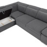 DARBY 2F BRW Corner Sofa Bed Grey