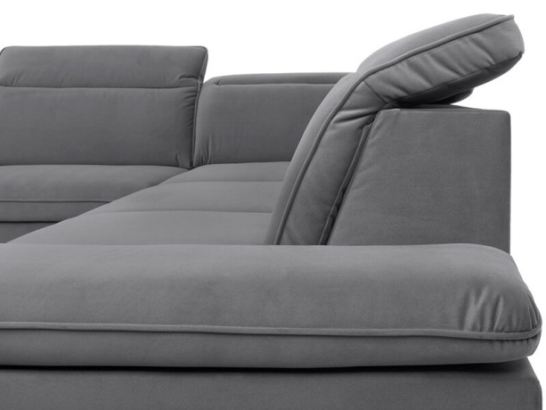 DARBY 2F BRW Corner Sofa Bed Grey