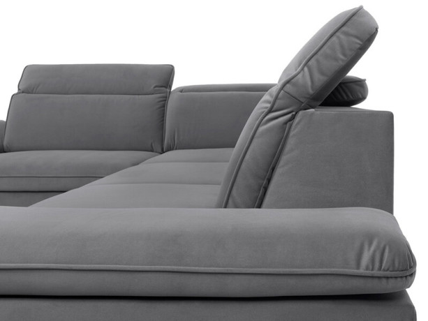 DARBY 2F BRW Corner Sofa Bed Grey