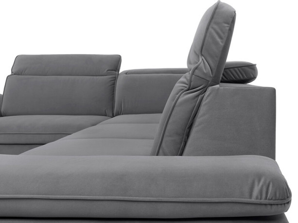 DARBY 2F BRW Corner Sofa Bed Grey