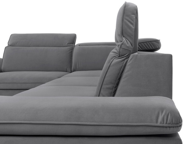 DARBY 2F BRW Corner Sofa Bed Grey