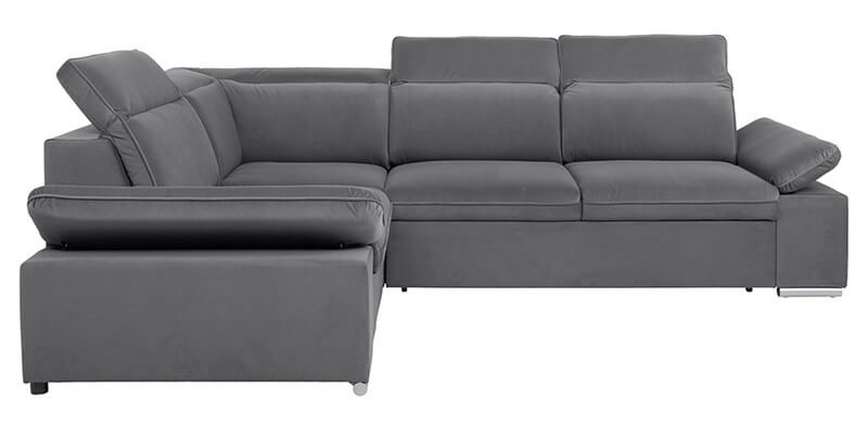 DARBY 2F BRW Corner Sofa Bed Grey