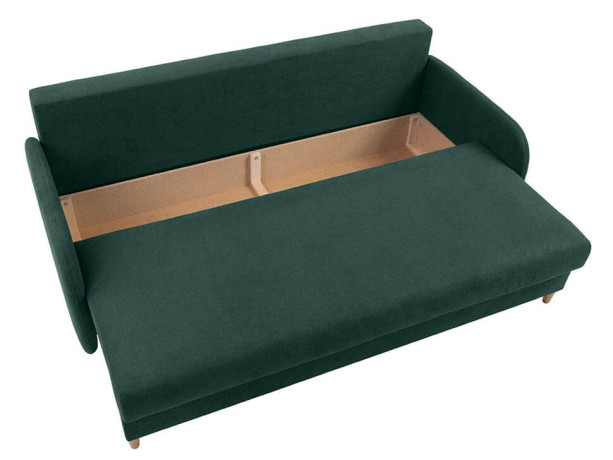 VERTO LUX 3DL BRW 3 Seater Sofa Green