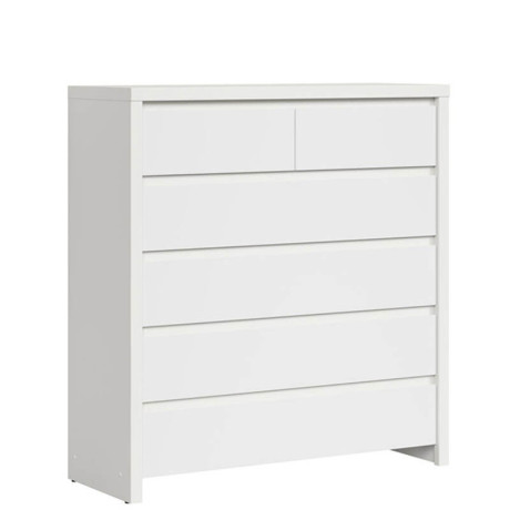 KOM6S KASPIAN BRW (white) Chest of Drawers