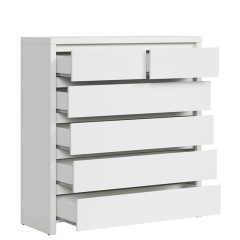 KOM6S KASPIAN BRW (white) Chest of Drawers