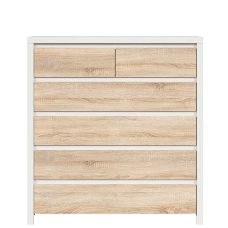 KOM6S KASPIAN BRW (white) Chest of Drawers