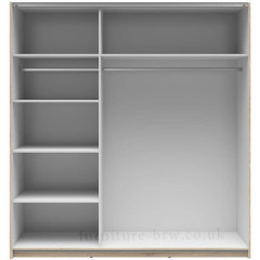 SZF/183/M TETRIX BRW Sliding Door Wardrobe