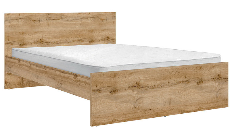 LOZ/140 ZELE BRW Double Bed