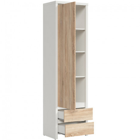 REG1D2S KASPIAN BRW (white) Tall Cabinet
