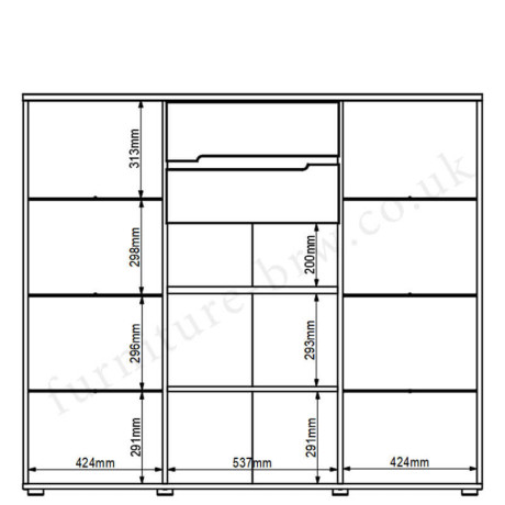 KOM2W2D2S/13/15 MEMPHIS BRW Sideboard