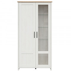 REG1D1W LOKSA BRW Glass-Fronted Cabinet