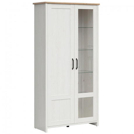 REG1D1W LOKSA BRW Glass-Fronted Cabinet