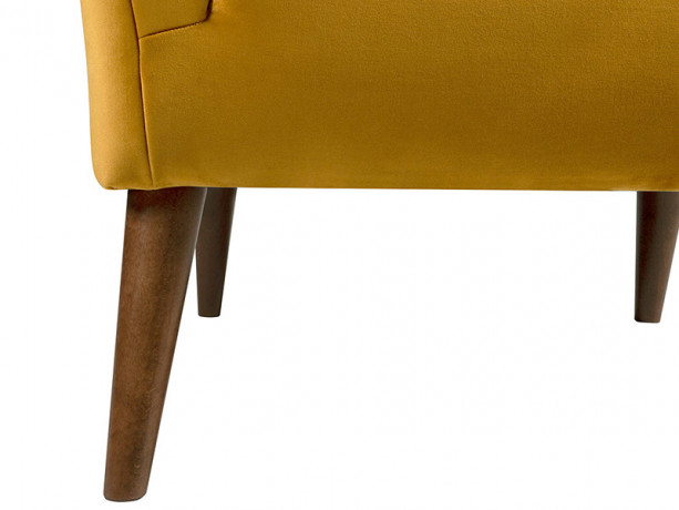 CASEY ES BRW Armchair Yellow Rain