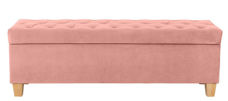 TAJA WOOD BRW Pouf Pink