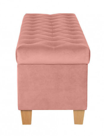 TAJA WOOD BRW Pouf Pink