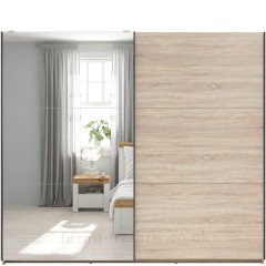 SZF/220/M TETRIX BRW Sliding Door Wardrobe