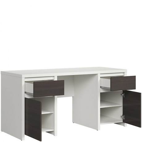 BIU2D2S/160 KASPIAN BRW (white) Desk