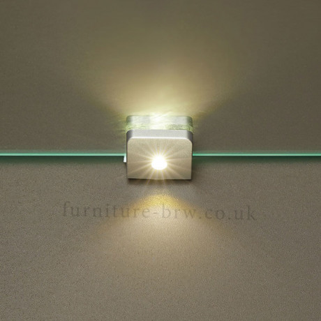 REG1W2D2S/20/8 MEMPHIS BRW Glass-Fronted Cabinet