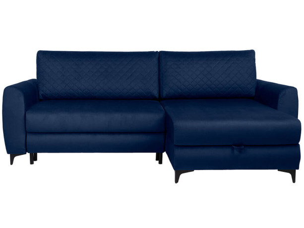 NELIA LUX 2DL BRW Corner Sofa Bed Blue