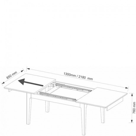 BARI MEBIN Unfolded Table 130