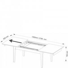 BARI MEBIN Unfolded Table 130
