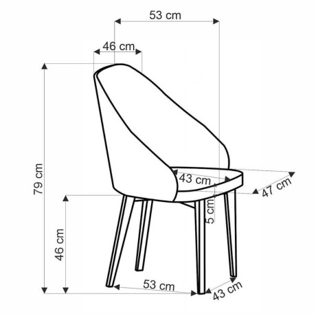 MALAGA HALMAR Swivel Upholstered Wooden Dining Chair in Cinnamon Fabric with Beech Legs