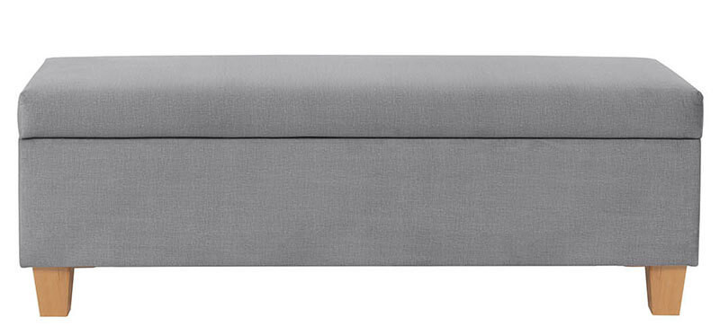 TIZI WOOD BRW Pouf Grey