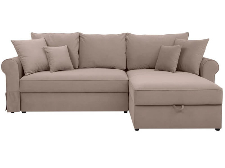 ZOYA LUX 2DL BRW Corner Sofa Bed Brown European Modern Furniture Store in London, UK S4U