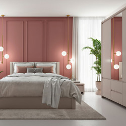 KASPIAN BRW (cashmere) Bedroom Furniture Set