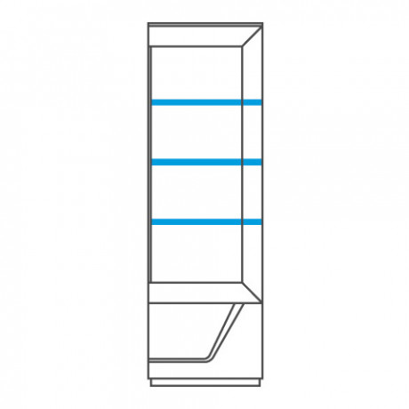SMART Right Glass-Fronted Cabinet MEBIN