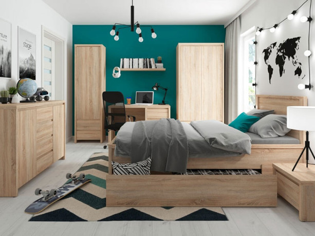 KOM2D4S KASPIAN BRW (sonoma) Dresser