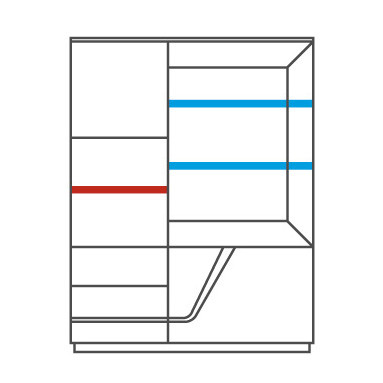 SMART Right Cabinet with Drink Section MEBIN