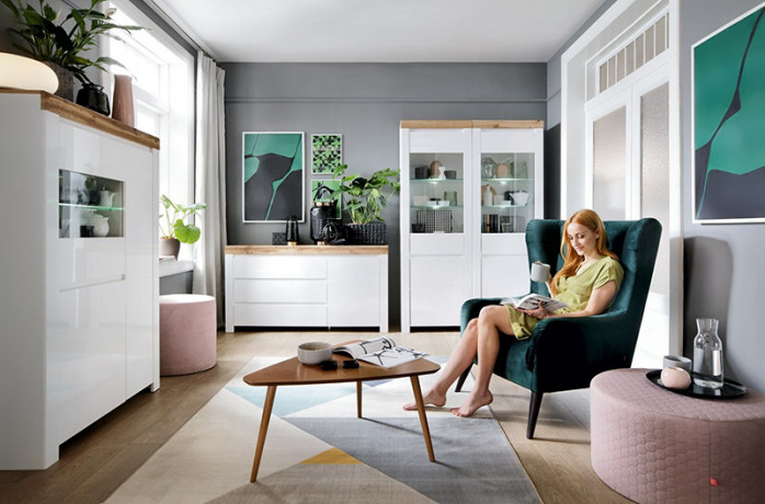 CASEY ES BRW Armchair Green