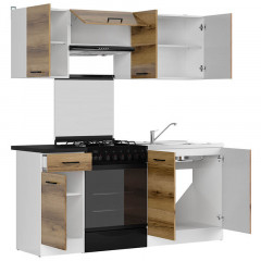 JUNONA LINE 180 ZBL Kitchen Set Light Delano Oak