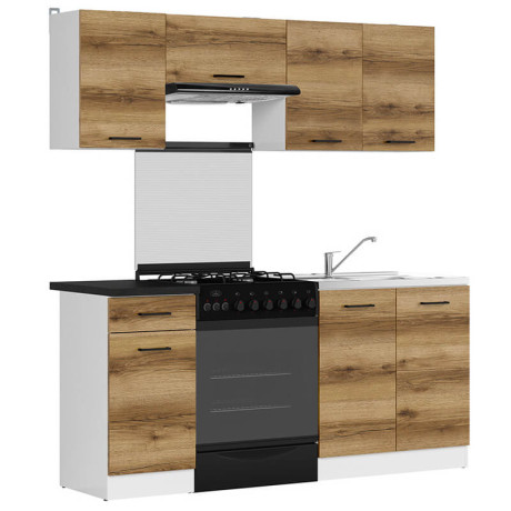 JUNONA LINE 180 ZBL Kitchen Set Light Delano Oak