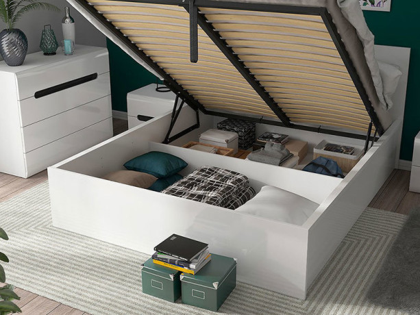 LOZ/140/B TETRIX BRW Bed 140 with a Lifting Mechanism 2