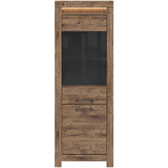 REG1D1W TORIN BRW Glass-Fronted Cabinet