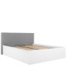 LOZ/140/B/T TETRIX BRW Bed 140 with a Soft Headboard and Lifting Mechanism 1