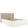 LOZ/140/B/T TETRIX BRW Bed 140 with a Soft Headboard and Lifting Mechanism 1