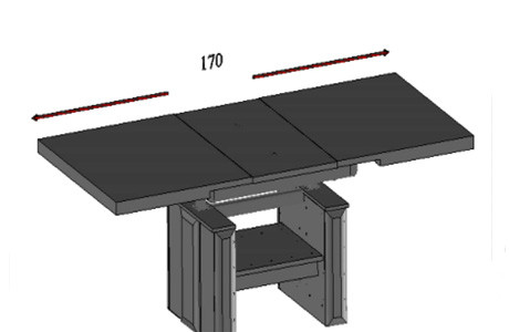 SMART Lift Top Coffee Table IV MEBIN