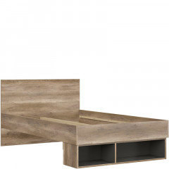 LOZ/120 MALCOLM BRW Semi Double Bed