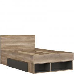LOZ/120 MALCOLM BRW Semi Double Bed