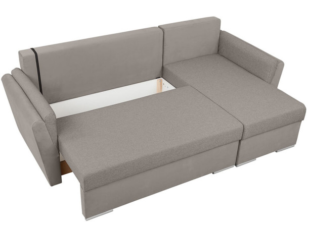 GALUN LUX 2DL BRW Corner Sofa Bed Beige