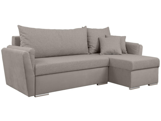 GALUN LUX 2DL BRW Corner Sofa Bed Beige