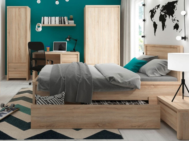 POL/100 KASPIAN BRW (sonoma) Shelf