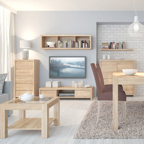 POL/100 KASPIAN BRW (sonoma) Shelf