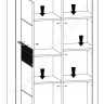 REG1D FLAMES BRW Shelf Unit