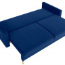 NORET LUX 3DL BRW 3 Seater Sofa Blue
